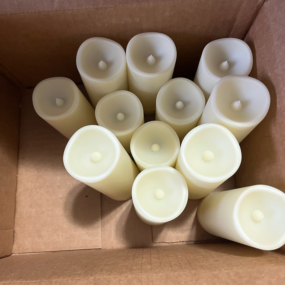 Set of Cream LED Candles